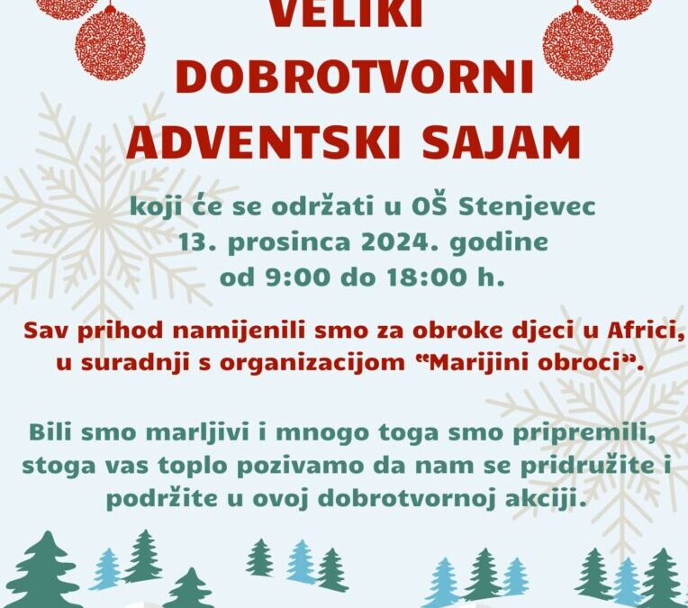 Veliki dobrotvorni adventski sajam