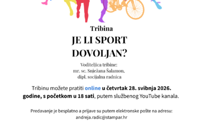 Tribina – JE LI SPORT DOVOLJAN?